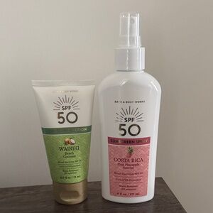 Bath and Body Works sunscreen